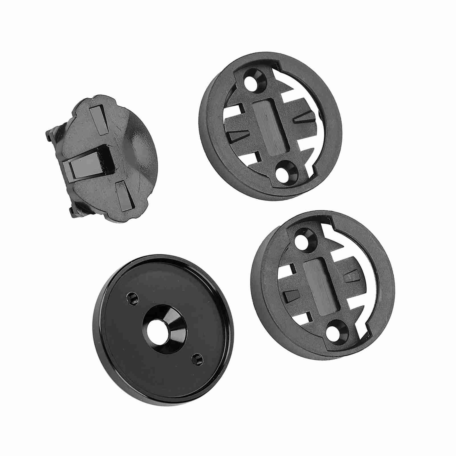 (Black)Mountain Road Bike Computer Holder Stem Top Cap Stopwatch CU