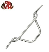 ALTA 325 2 Piece Bicycle Chrome Pretzel BMX Handlebar 22.2mm Freestyle Steel Bar