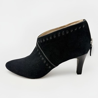 Women Lifestride Giada Dressy Black Pump Heel Style Bootie Sz 7.5M Excellent