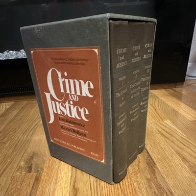 Basic Books Crime and Justice 3-Volume Hardcover Set by Radzinowicz & Wolfgang