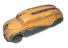 Vintage 1930's Sun Rubber Co Art Deco Streamline Passenger Bus Toy