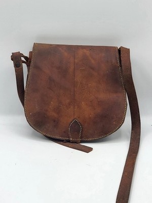XA - Umhängetasche Echtleder Vintage Braun Handarbeit