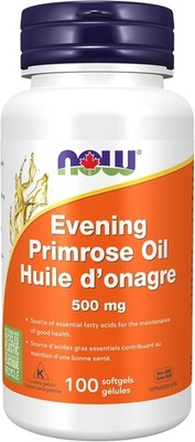 NOW Supplements, Evening Primrose Oil 500 mg with Naturally Occurring GLA (Gamma