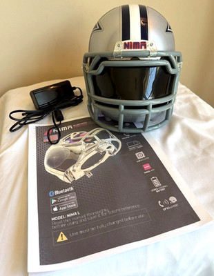 Rare Nima NFL Dallas Cowboys Rechargeable Bluetooth Helmet Speaker w/  Subwoofer | eBay