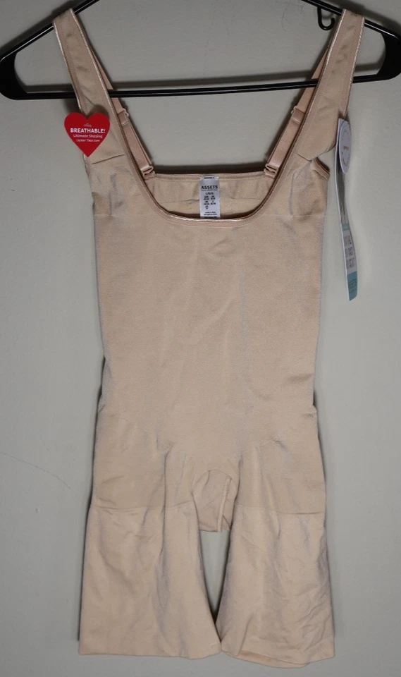 Body ASSETS by SPANX para mujer modelador busto abierto cuerpo más delgado tostado grande nuevo con etiquetas Foto 4 de 4