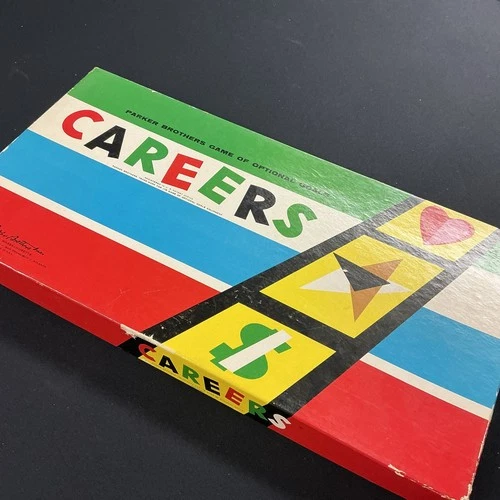 CAREERS Vintage 1958 100% COMPLETE Board Game Parker Brothers Unplayed?