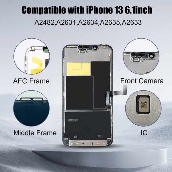 OLED para iPhone 13 Pantalla de Repuesto FHD Touch Digitizador Kit de Reparación 2