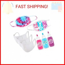 PW Cotton Candy Tri-Color Mask Kit Essentials Tie Dye Mask Kit - DIY Back to Sch