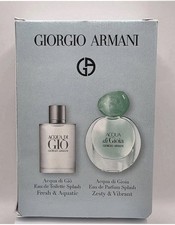 Giorgio Armani Acqua di Gio & Gioia 2pc Gift Set For Unisex5ml EDT + 5ml EDP