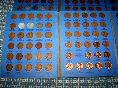 1941-1974 LINCOLN CENTS P,D,S LINCOLN CENT COLLECTION With FOLDER