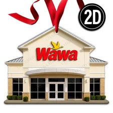 Wawa Acrylic Christmas Ornament Convenience Store Gas Station Travel Gift 019