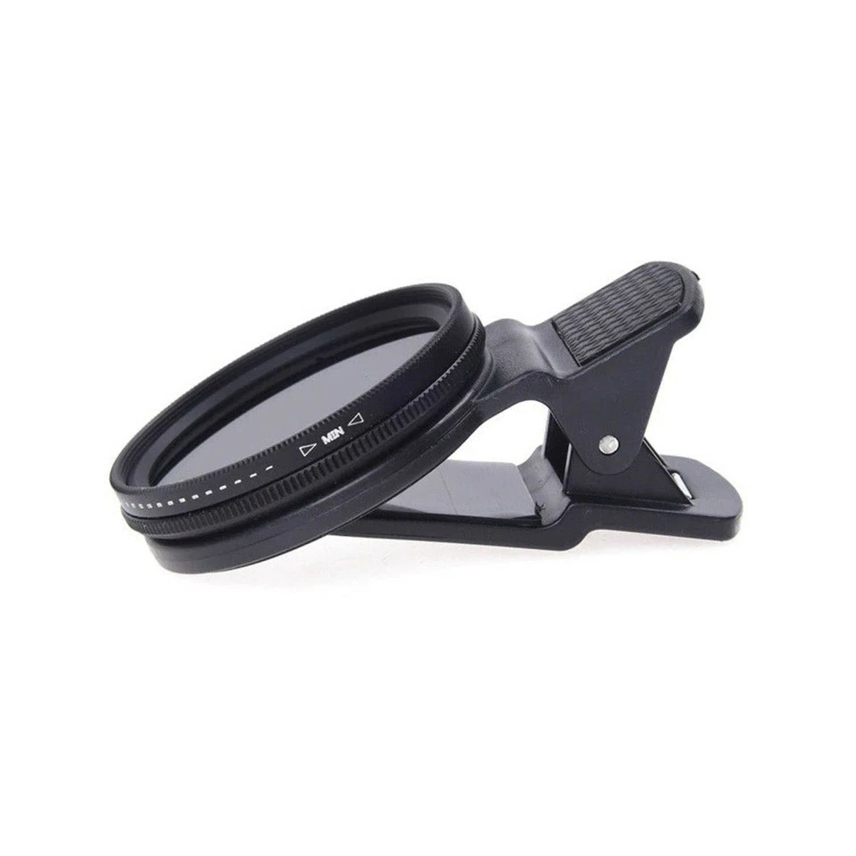 37mm Adjustable Phone Camera ND Lens Filter ND2‑400 Neutral Density Clip-On S - Image 3 of 4