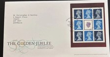 Great Britain FDC 2002 The Golden Jubilee M/S