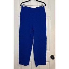ST. JOHN COLLECTION BY MARIE GRAY Cobalt Blue Santana Knit Pants Women's Size 10