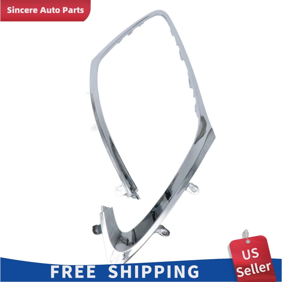 Pair Headlamp Assembly Rim Bezel Left & Right Chrome Trim For 2005-2011 ...