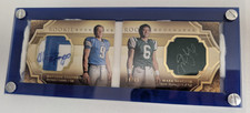 2009 Upper Deck Rookie Bookmarks Matthew Stafford Mark Sanchez Auto Patch /35