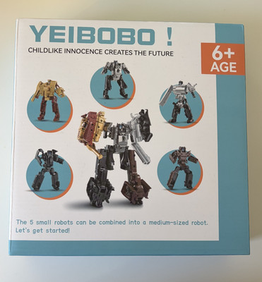 YEIBOBO! TRANSFORMABLE FIVE-IN-1 ROBOT MISB SEALED