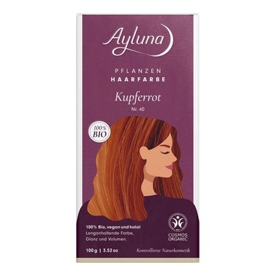 Haarfarbe - Nr.40 Kupferrot 100g | AYLUNA NATURKOSMETIK