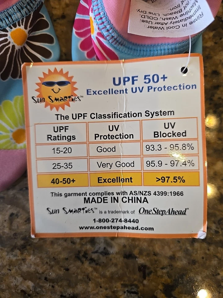 2 PAIRS NEW BABY TODDLER ONE STEP AHEAD SUN SMARTIES SUN & WATER SOCKS - Изображение 3 из 4