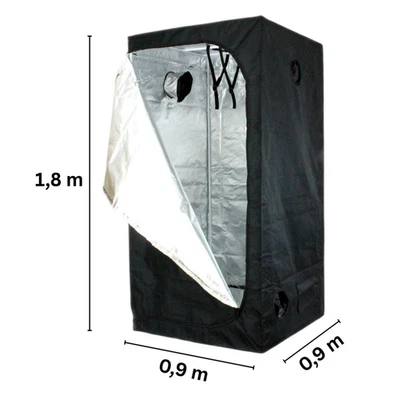 MARKENLOS Growbox 90x90x180 cm, Growzelt, Indoor Grow Tent, Gewächshaus