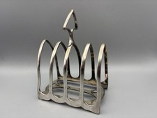 Vintage William Hutton & Son Silver Plated 4 Slice Toast Rack - See Description
