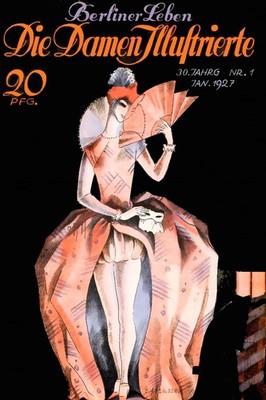  ️ Die Damen Illustrierte 1927 Vintage Poster - 24x36  Premium Matte Paper