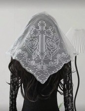 Lace Chapel Veil Scarf Mantilla Veil Catholic Church Veil Lace Head Cover