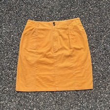 Vintage Orange Midi Cotton Skirt
