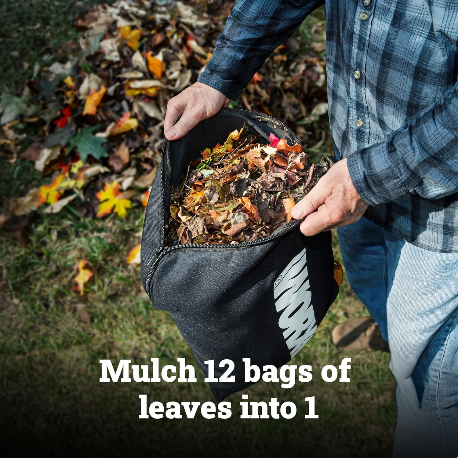 WORX WG583 40V Cordless Leaf Blower, 3 in 1 Blowers for Lawn Black and Orange 