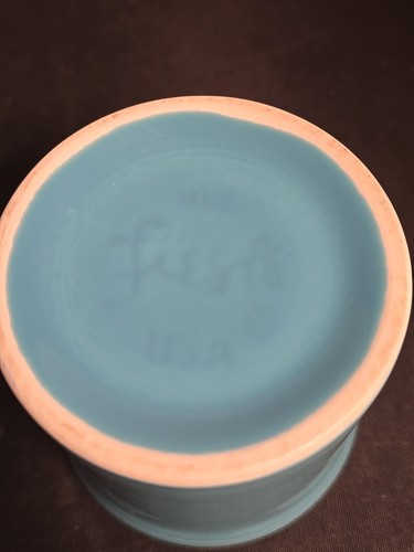 Fiestaware Coffee Tea Cup Mug Turquoise Aqua Blue O Ring Handle - Picture 5 of 5