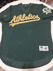 Russell on Field Dennis Eckersley Oakland Athletics batting BP jersey Sz 48 XL