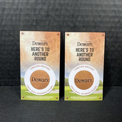 Dewar's Scotch Whisky Limited Edition Golf Ball Marker - Brand New!!