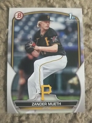 ZANDER MUETH 2023 BOWMAN DRAFT CARD BD-131 PIRATES (FIRST PROSPECT BASE)