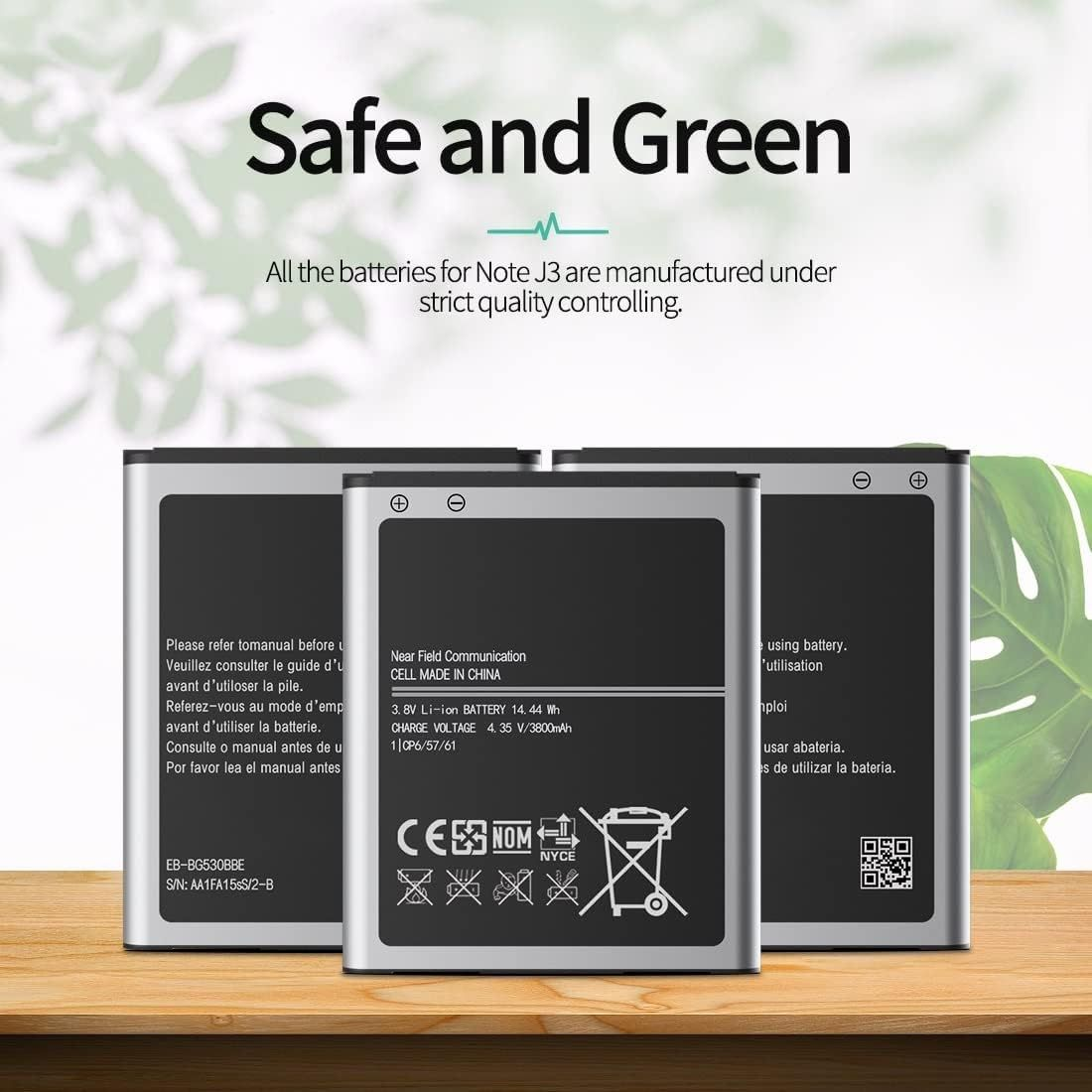 Galaxy J3 Battery,Replacement Battery for Samsung Grand Prime G530