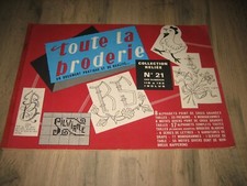 Revue Album Ancien Toute la Broderie ALPHABET monogramme.. n° 21