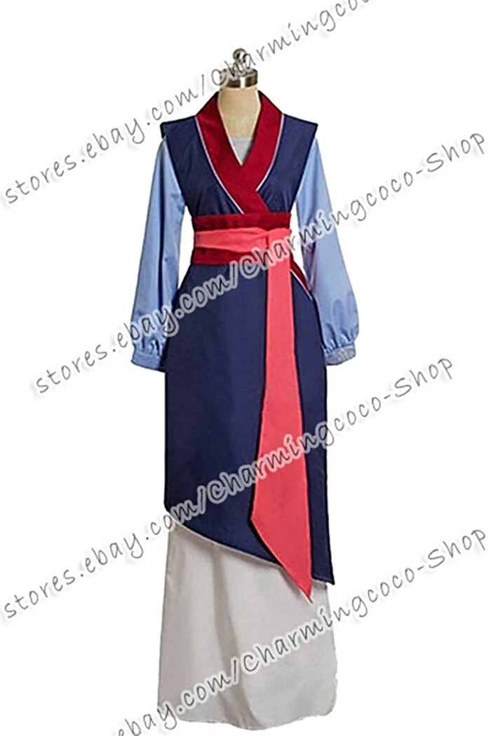 Costume de cosplay Ballad Of Mulan Princesse Mulan Tenue Robe Ensemble Complet