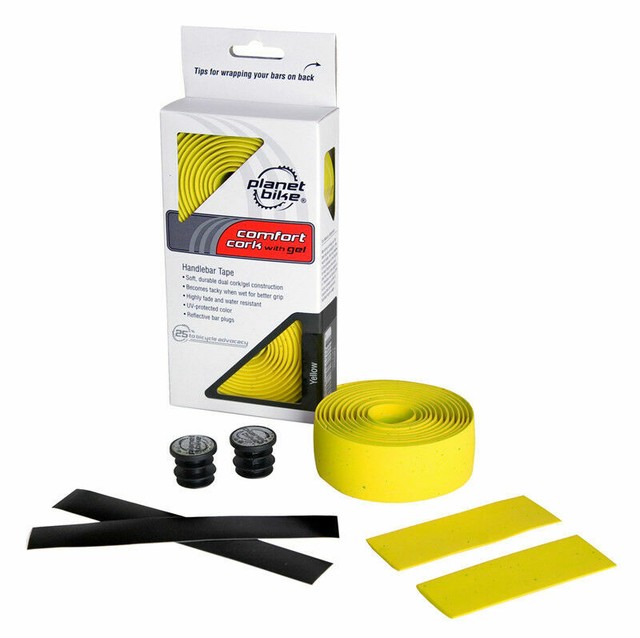 yellow bar tape bike
