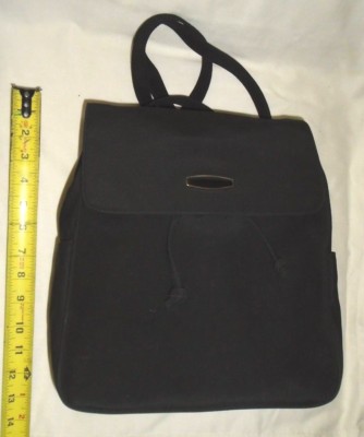 Vintage Rare Black Drawstring Backpack Purse Coach Drawstring Backpack | Faded Black Full Grain Italian  main image 4