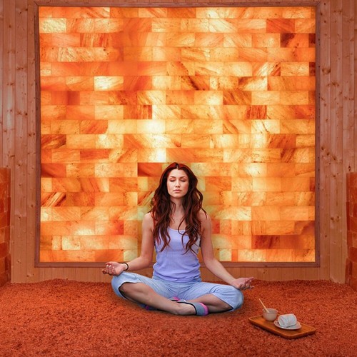 Himalayan Salt Bricks Tiles 8x4x1 Pack of 20 For Spa Sauna Walls and Home Decor - Picture 16 of 17