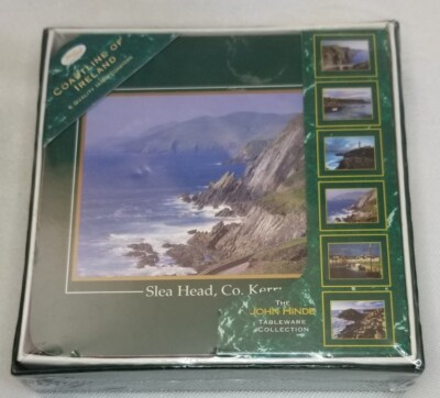 John Hinde Tableware Collection Coastline Of Ireland 6 Coasters