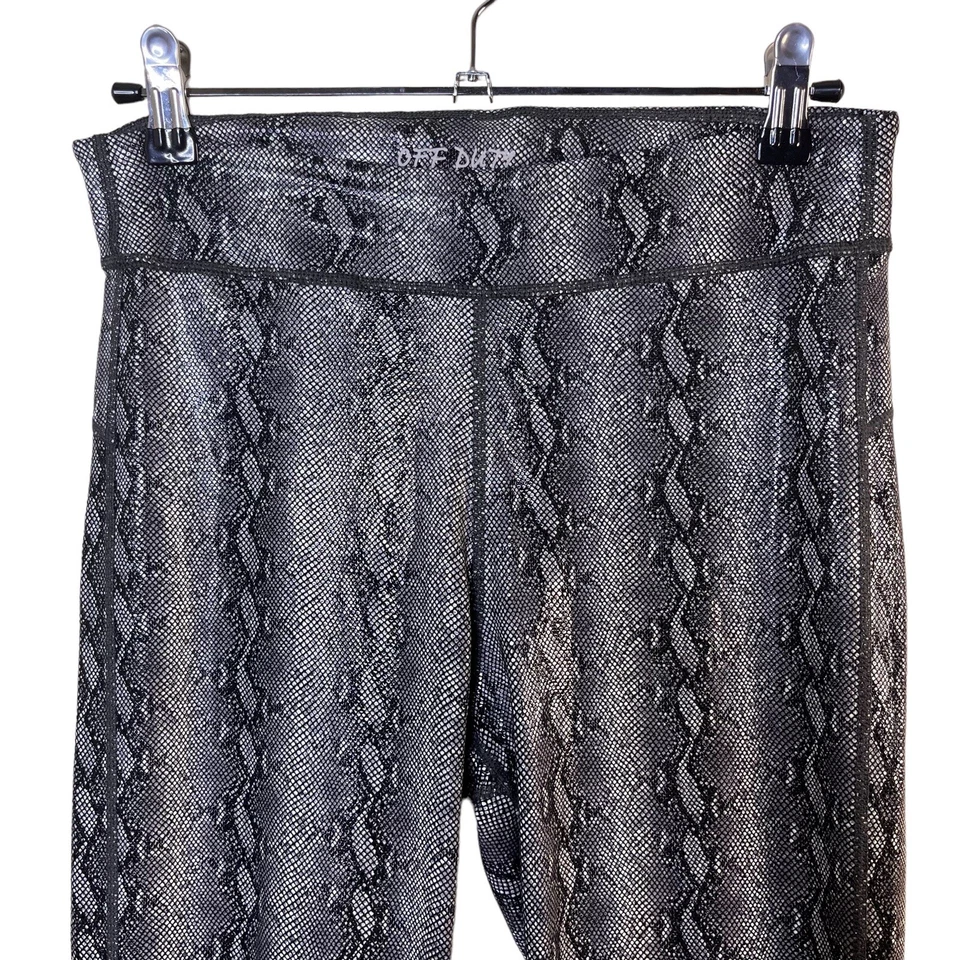 Sexy Leggings Joes Jeans Rythm Para Mujer Grandes Gris Negro Estampado Serpiente Brillante Foto 3 de 4