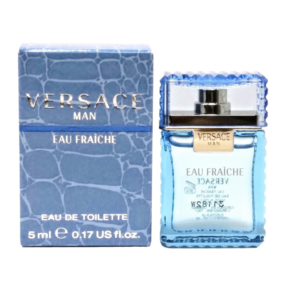 Versace Man Eau Fraiche Men's Eau de Toilette, 5ml Mini - Fresh Scent Dab-On