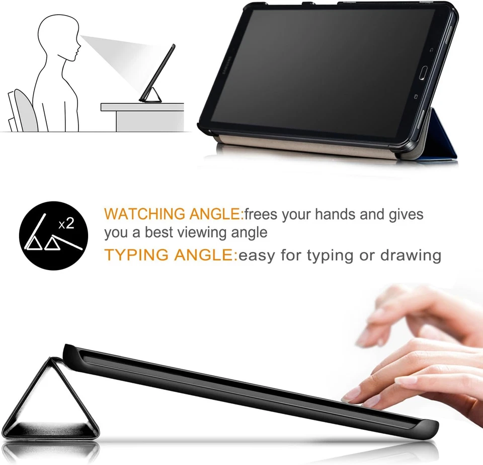 Custodia per Samsung Galaxy Tab a 10" 1 2016 SM-T580/T585 (A6) Ultra-Sottile Cov - Immagine 4 di 4