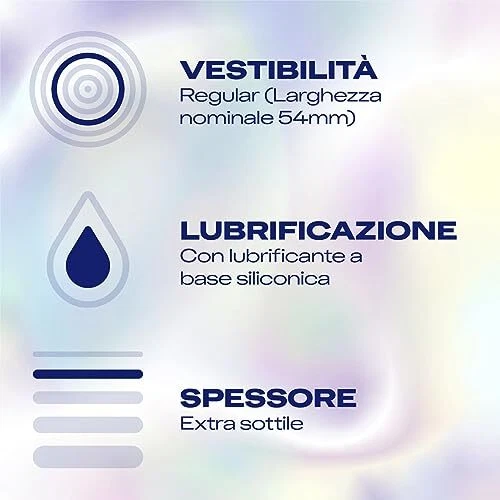 Durex Invisible Preservativi Ultrasottili (54 mm) Elevata sensibilità - Foto 2 di 7