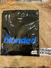Frank Ocean Blonded Logo T-Shirt Black Blue XL