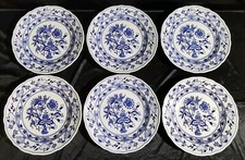 Zwiebelmuster,6 Teller , Speiseteller, Dubi Eichwald,Czechoslovakia 24,5cm, 666