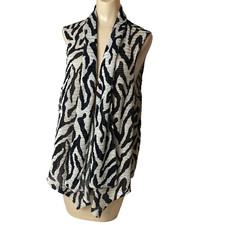 Easywear by Chico's Womens 3 US XL Open Front Cardigan Topper Vest