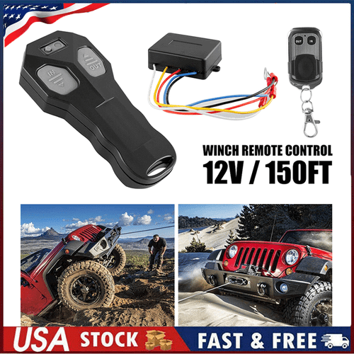 DC12V Wireless Winch Remote Control Kit For Car Jeep ATV Warn Ramsey Superwinch - Picture 21 of 21