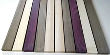 3/4" x 2" x 12" - 2 PURPLEHEART 4 Walnut 4 Maple Wood DIY Cutting Boards Trivets