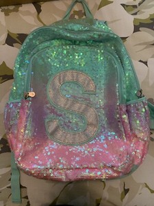 teal pink backpack